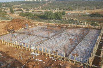 רקפת – הכנות ליציקת ריצפה ויציקת ריצפה